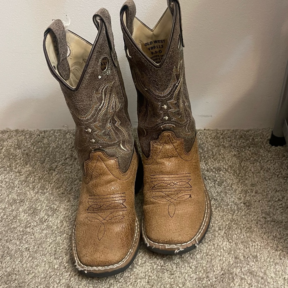 Old West Brown Cowboy Boots